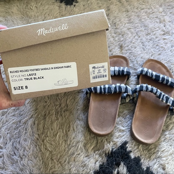 Madewell gingham sandals size 8 - Picture 4 of 5